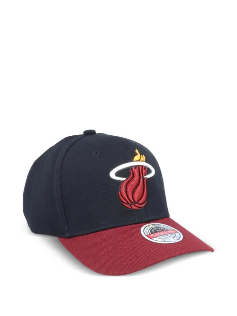 Mitchell & Ness Miami Heat two-tone stretch snapback cap Black HHSS3265MHEYYPPPBKRD