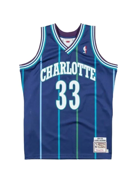 Mitchell & Ness x NBA Alonzo Mourning 1994 Charlotte Hornets top Purple AJY4LG19020CHODKPR94AMO
