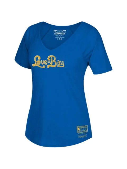 Mitchell & Ness Love The Bay V-neck short-sleeve T-shirt Blue BWVTBA18253GSWROYA