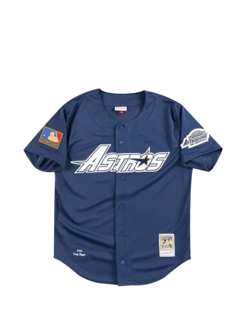 Mitchell & Ness MLB Houston Astros buttoned T-shirt Blue AJY1GS18015HASNAVY94CBG