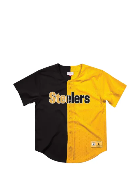 Mitchell & Ness NFL Pittsburgh Steelers button shirt Black FA88Y3PSTKHFH