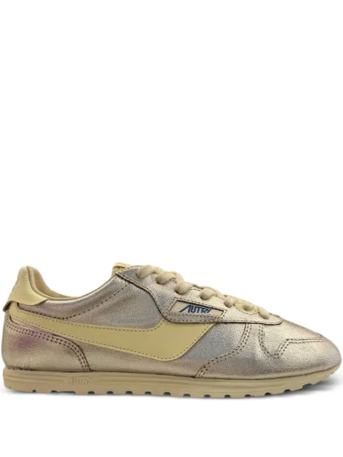 Autry Windspin perforated logo-detail sneakers Gold WSLWAJ01