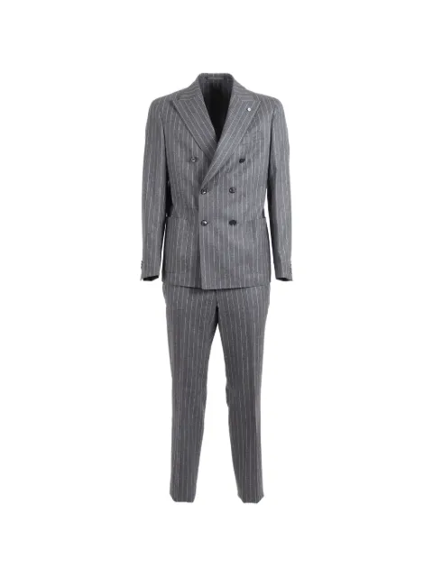 L.B.M. 1911 pinstripe double-breasted suit Grey 364600307
