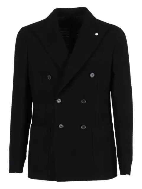 L.B.M. 1911 double-breasted blazer Black 268652531