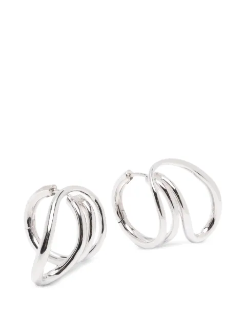 Charlotte Chesnais Creoles round trip hoops earings Silver 25BO134AR
