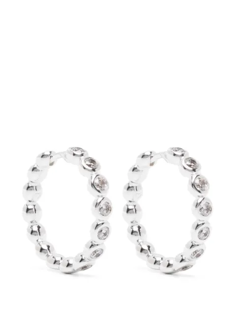 Missoma Tennis classic hoop earrings Silver GUSE20CZ