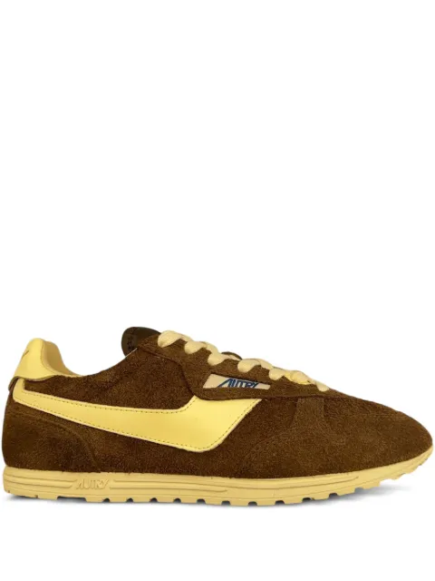 Autry Windspin logo-patch sneakers Brown WSLWUB37