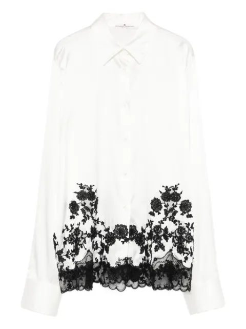 Ermanno Scervino lace embroidered shirt White D482K336APHKC