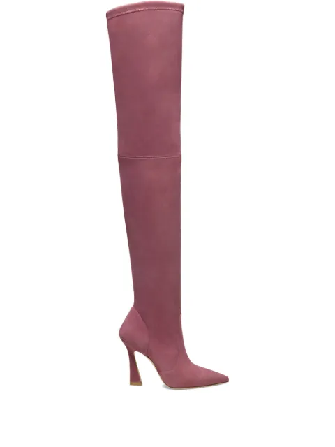 Stuart Weitzman Ultravinnie pointed-toe over-the-knee boots Pink SM574SUSYGT