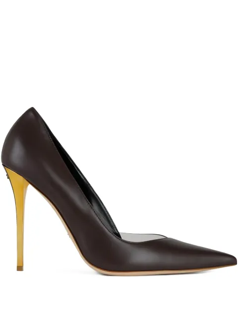 Elisabetta Franchi sharp pumps with cut-out detail Brown SA16L50EC