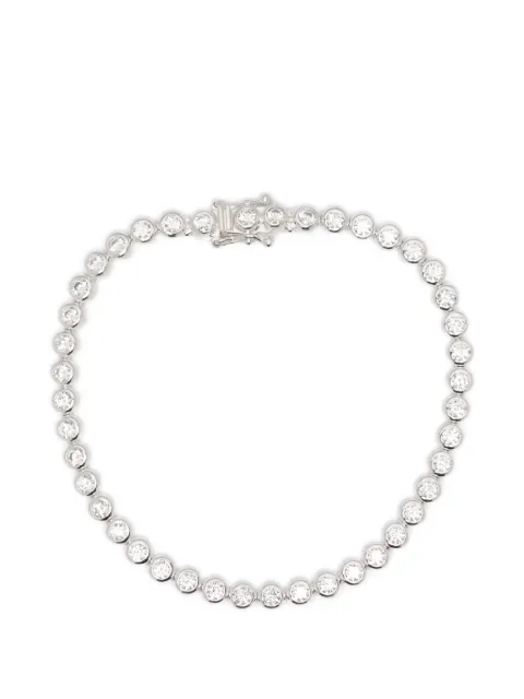 Missoma embellished round tennis bracelet Silver TESB2CZ