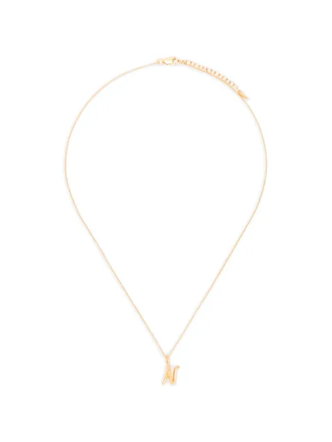 Missoma Molten initial mini necklace Gold INLGN3NSN