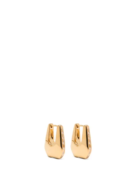 Missoma small Lucy Williams Arco pavé hoop earrings Gold LW25GE1CZ