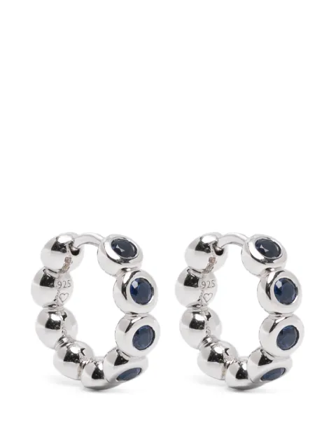 Missoma Tennis small hoop earrings Silver GUSE19BCZ