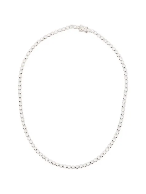 Missoma round tennis necklace Silver GUSN11CZ