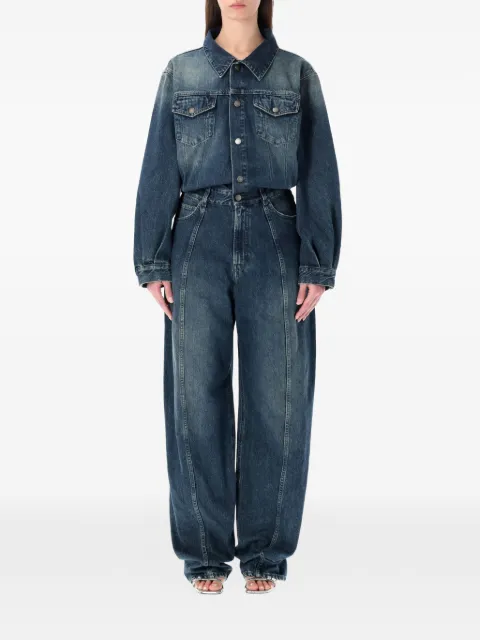 Haikure buttoned jumpsuit Blue HEW10037DF144L0771L0771