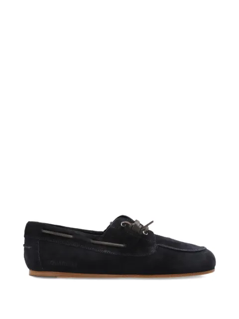 DSQUARED2 lace-up fastening suede boat shoes Blue LUW00081503520