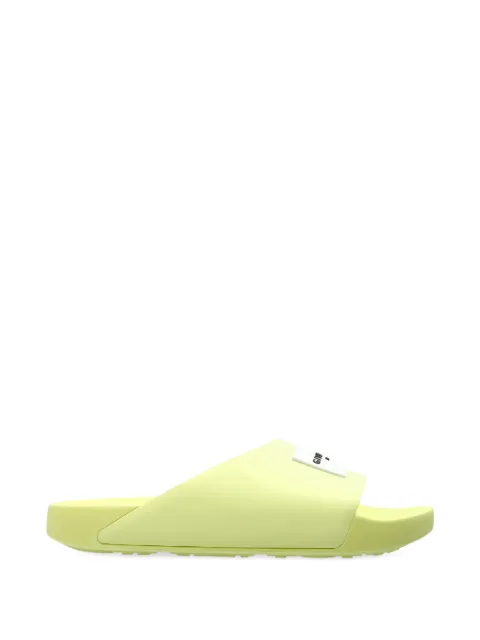 Givenchy logo-patch slides Yellow BE30AJE2GA