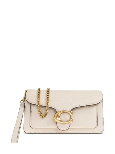Coach Tabby logo-plaque shoulder bag White CBF14
