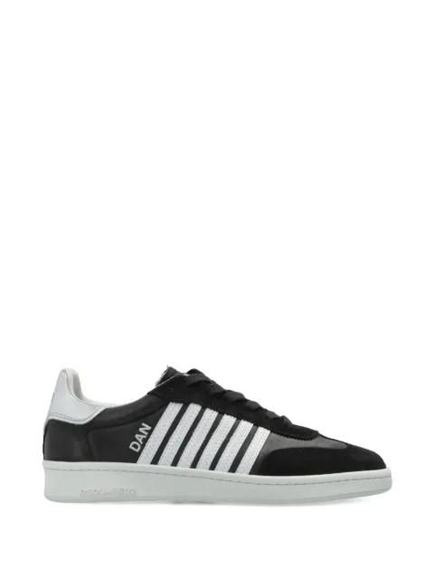 DSQUARED2 lace-up striped sneakers Black SNW047618908715