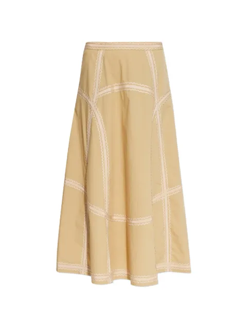 Ulla Johnson Norah panelled midi skirt Neutrals PS260301
