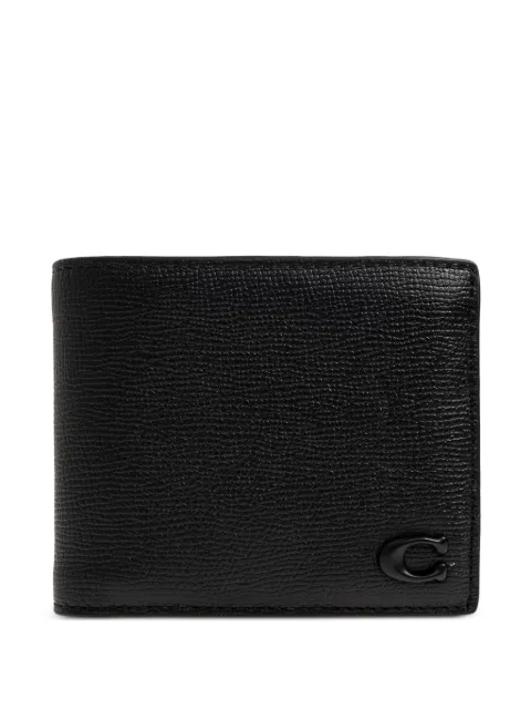 Coach logo-plaque wallet Black CJ880