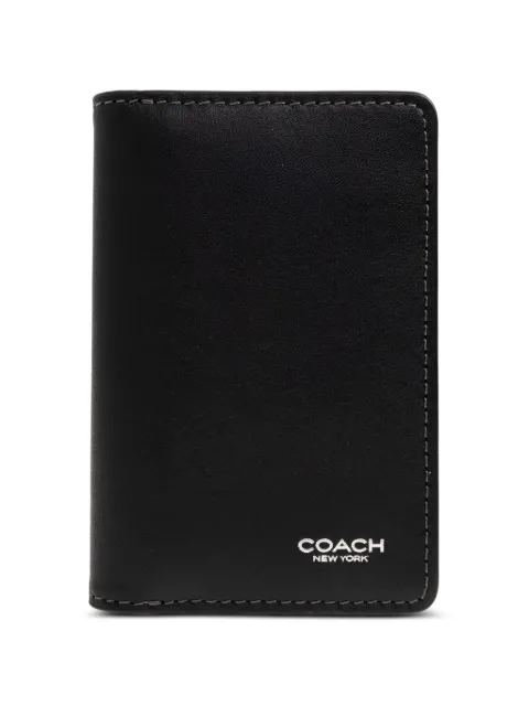 Coach logo-lettering cardholder Black CZ036