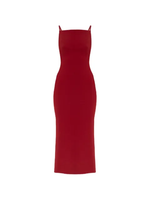 Givenchy square-neck midi dress Red BW22F9164K