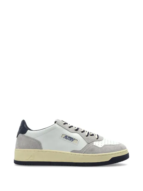 Autry Medalist suede-panel sneakers White AULMBW04