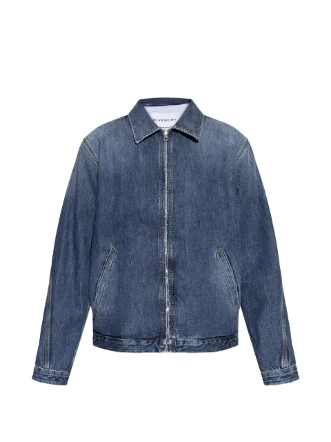 Givenchy zip-up cotton jacket Blue BM01FJ516L