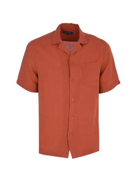 Frescobol Carioca Angelo chest-pocket short-sleeve shirt Orange 2533