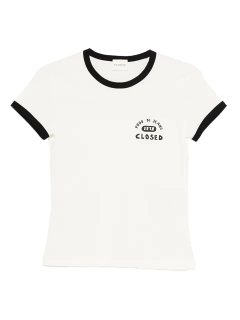 Closed contrasting-trim T-shirt Neutrals C9567144HPR