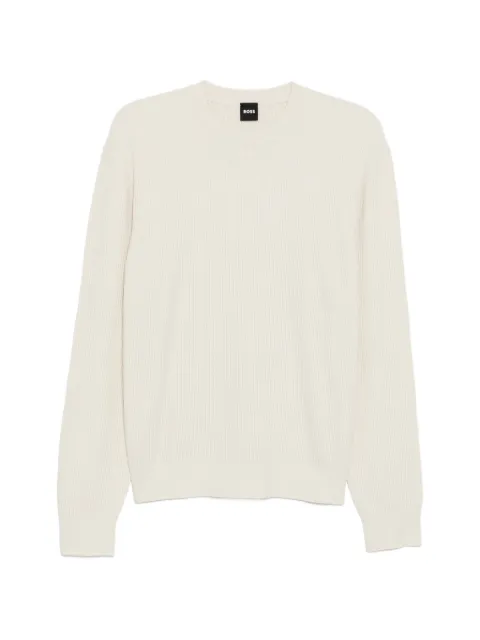 BOSS corduroy sweater Neutrals 50549989