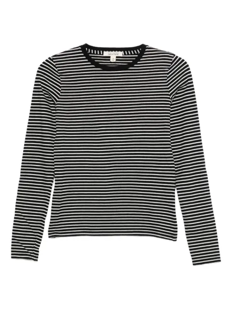 Nili Lotan striped-pattern T-shirt Black 13462K217