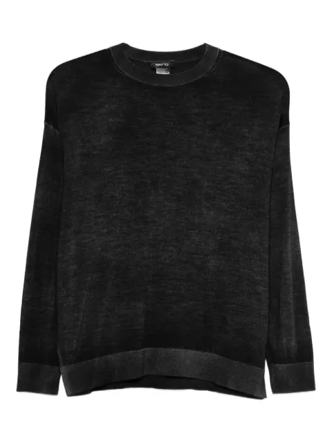 Avant Toi crew-neck top Black 226SD1320CSFVH