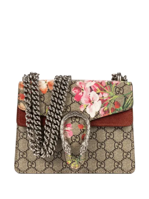 Gucci Pre-Owned floral-print chain crossbody bag Neutrals 421970520981
