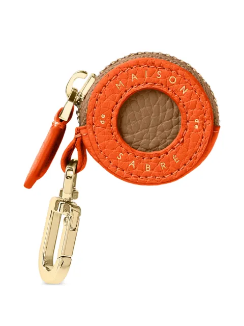 MAISON de SABRÉ leather Air Tag charm Orange TAAT