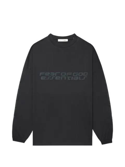 FEAR OF GOD ESSENTIALS 90' logo-print long-sleeve T-shirt Black 125HO254571F
