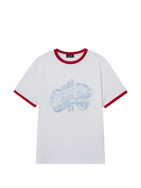 We11done printed T-shirt White WDTT026762UWH
