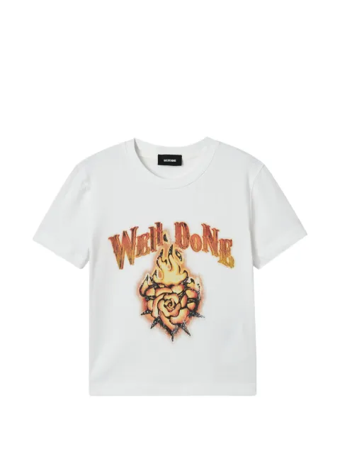 We11done graphic T-shirt White WDTT026784WWH
