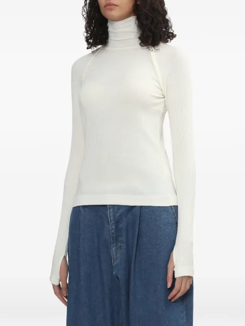 Helmut Lang ribbed turtleneck T-shirt White P09HW506C01
