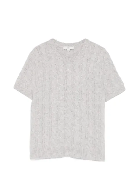 Vince cable-knit T-shirt Grey V161979846