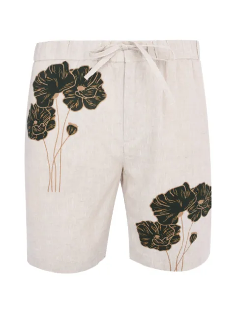 Frescobol Carioca Felipe floral-print shorts Neutrals 2661