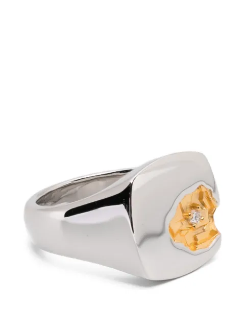 Tom Wood Mined diamond ring Silver 101573