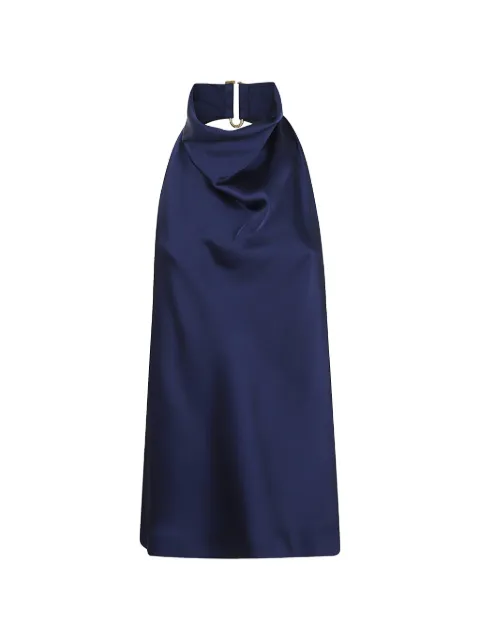 Stella McCartney satin halterneck top Blue 6T02703FU302