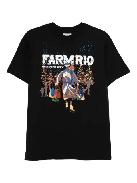 FARM Rio graphic-print T-shirt Black 354560