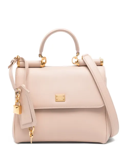 Dolce & Gabbana small My Sicily handbag in plongé calfskin Pink BB7781B7321