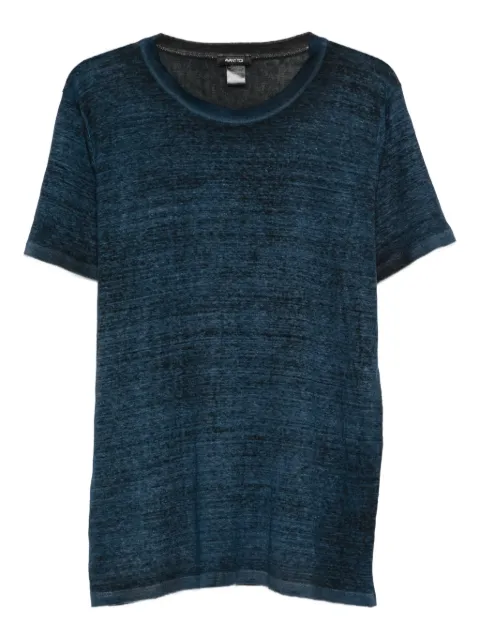 Avant Toi round-neck T-shirt Blue 226SU4500JLIVH