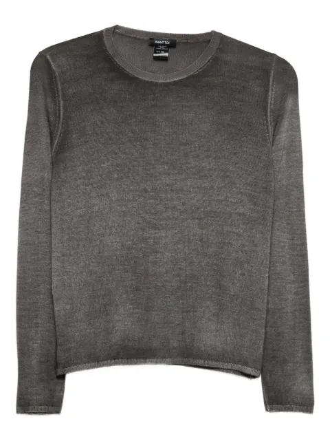 Avant Toi crew-neck top Grey 226SD1308CSFVH