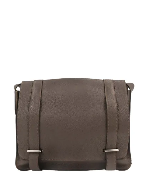 Hermès Pre-Owned 2016 27 Etain Taurillon Clemence Steve Caporal coss body bag Brown 166739